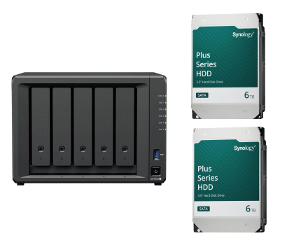 Dysk sieciowy Synology DS1525+ (2x 6TB HDD HAT3300-6T)